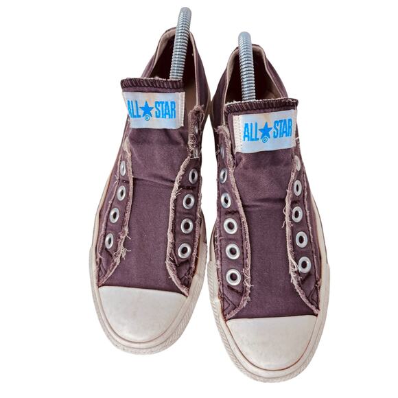 Converse All Star No Lace Low Top Sneakers Unisex Size M5/W7 Brown Round Toe‎ - Picture 5 of 10
